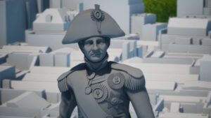 3D model of the statue of the Lord Horatio Nelson