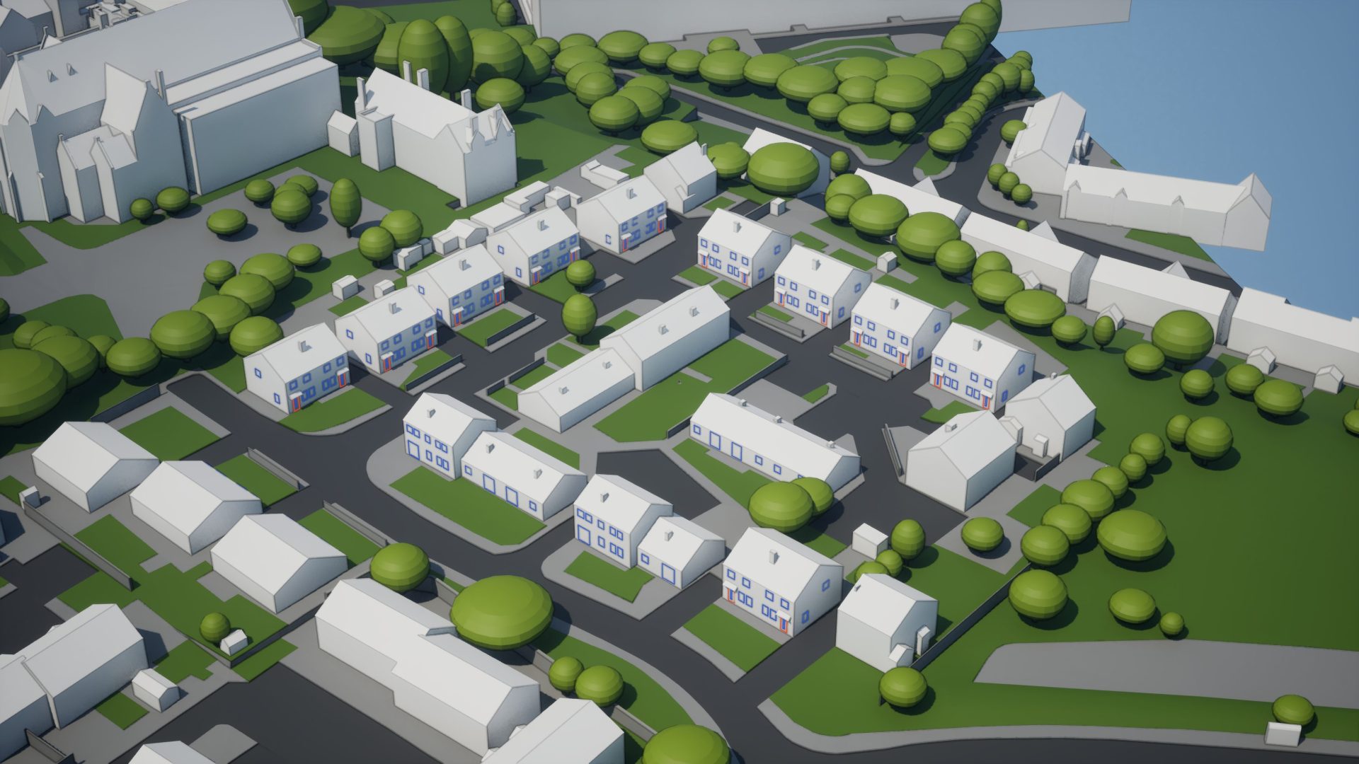 3D Model with Windows Example AccuCities_ViewA