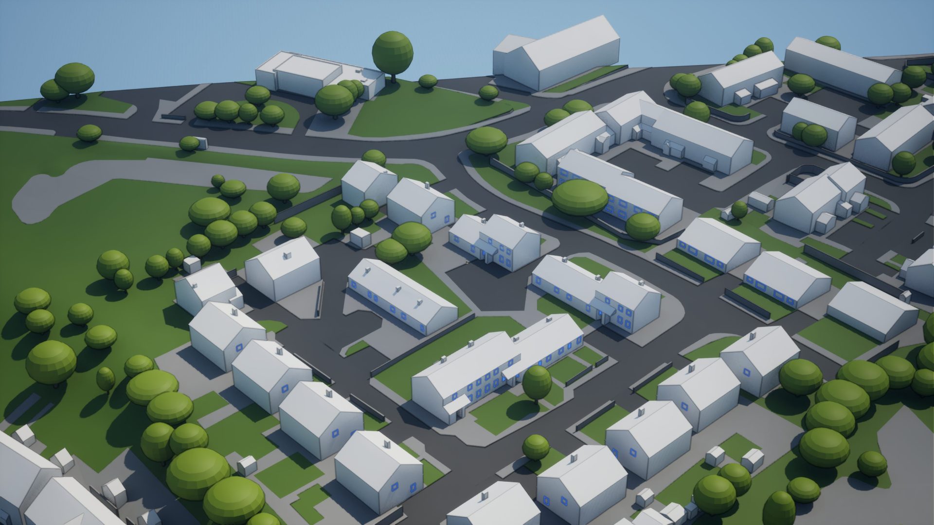 3D Model with Windows Example AccuCities_ViewC