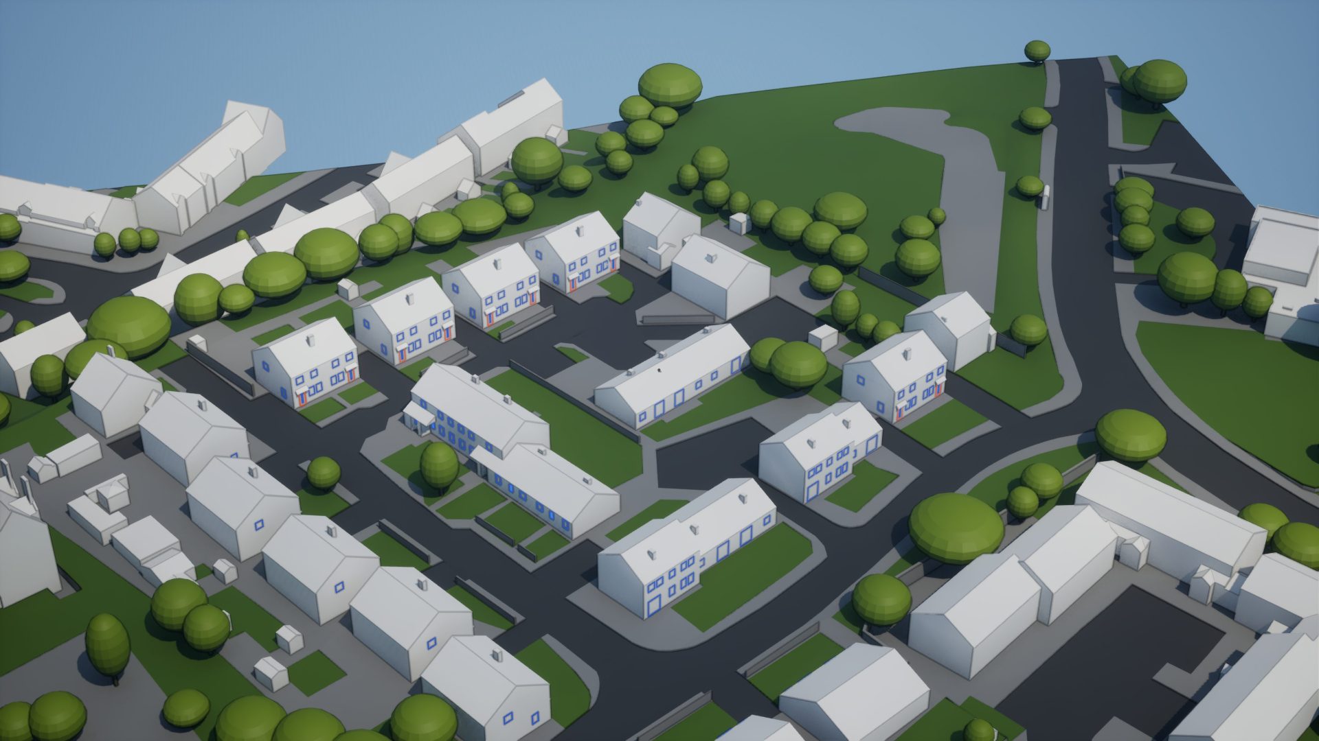 3D Model with Windows Example AccuCities_ViewD