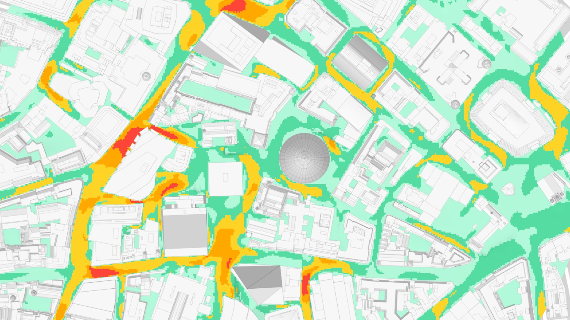 AccuCities Dataset 3D model in Autodesk Forma 3